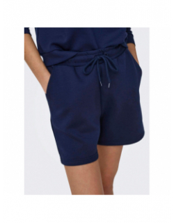 Short lounge bleu marine femme - Only