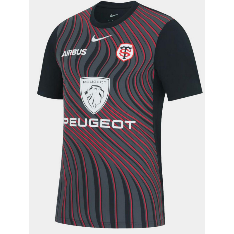 Maillot d'avant match du rugby club toulonnais noir - Nike