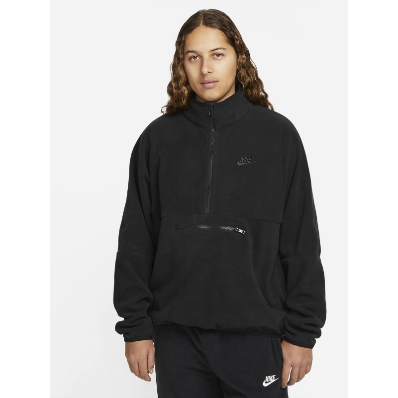 Sweat zippé polaire noir homme - Nike