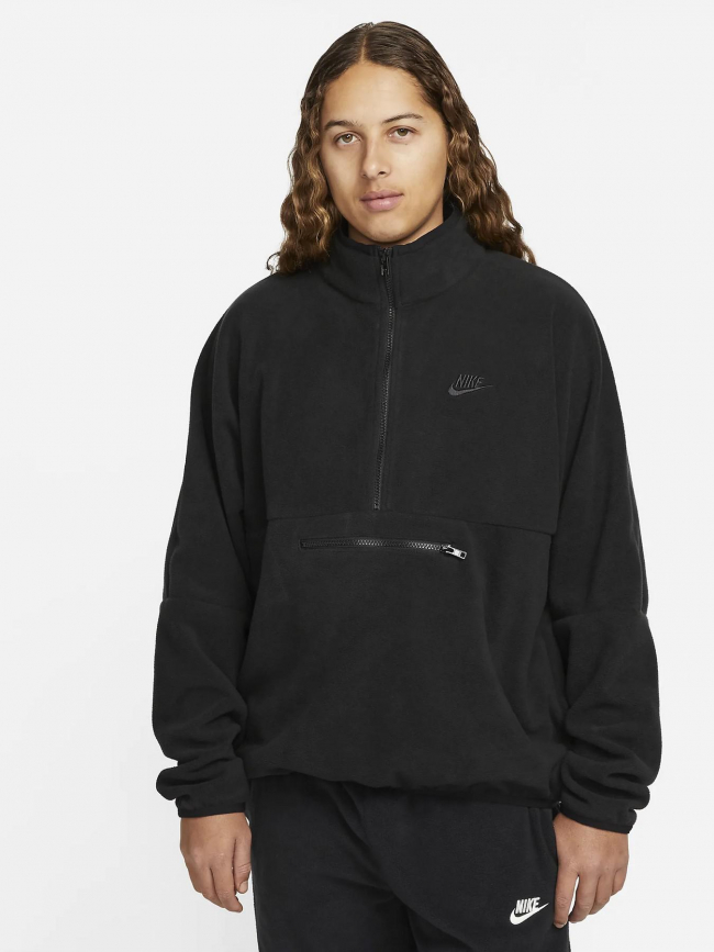 Sweat zippé polaire noir homme - Nike