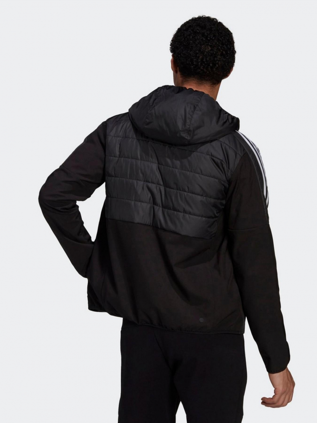 Veste à capuche essentials insulated hybrid noir homme - Adidas