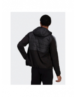 Veste à capuche essentials insulated hybrid noir homme - Adidas