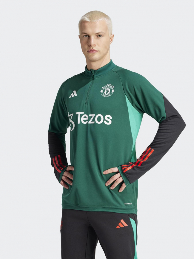 Sweat de football manchester united vert homme - Adidas