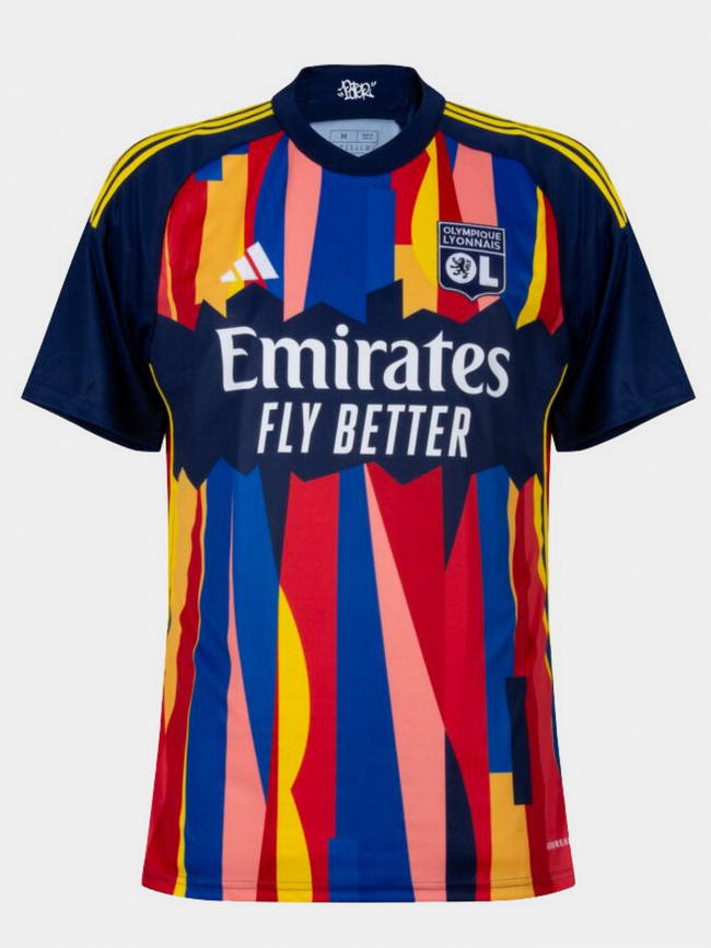 Maillot de football third OL multicolore homme - Adidas