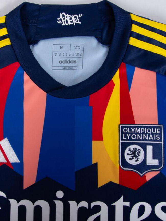 Maillot de football third OL multicolore homme - Adidas