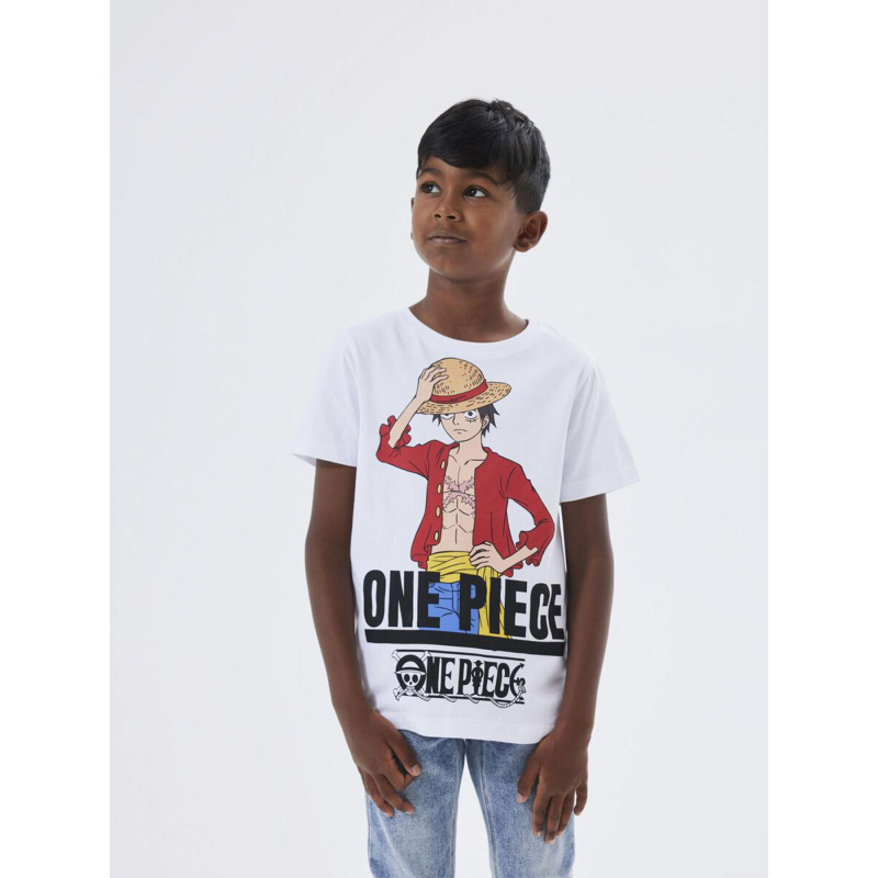 T-shirt nate one piece blanc garçon - Name It