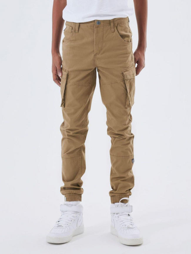 Pantalon cargo ryan marron garçon - Name It