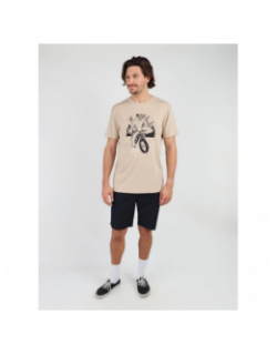 T-shirt graphique taubal-dust beige homme - Oxbow