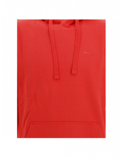 Sweat à capuche nark rouge corail - Teddy Smith