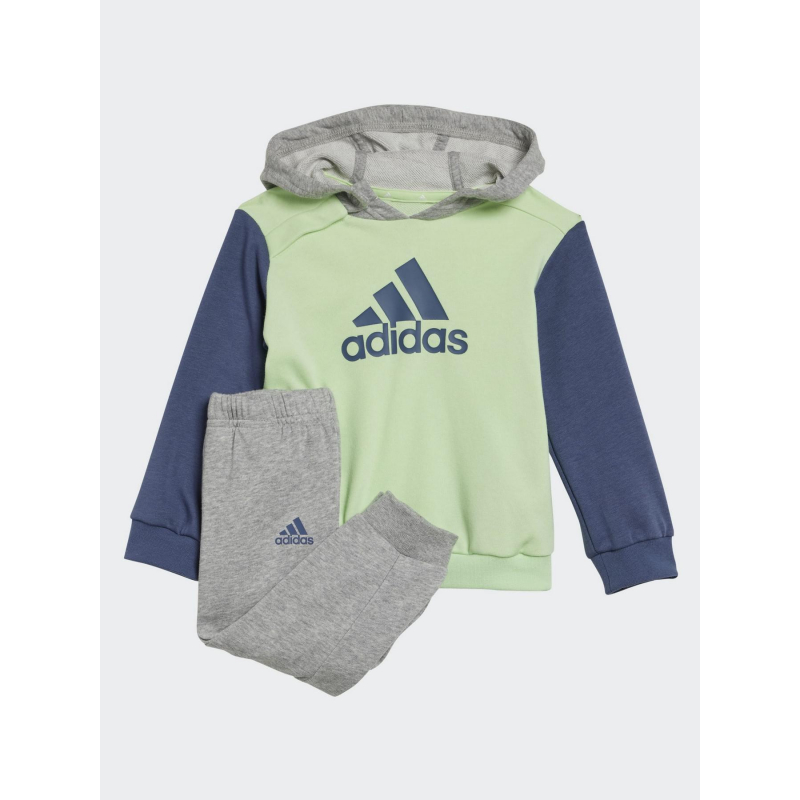 Ensemble jogging sweat à capuche vert enfant - Adidas