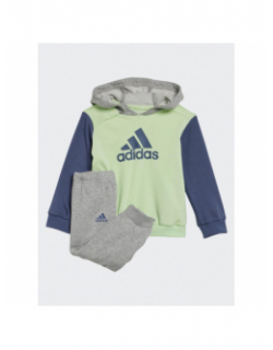 Ensemble jogging sweat à capuche vert enfant - Adidas