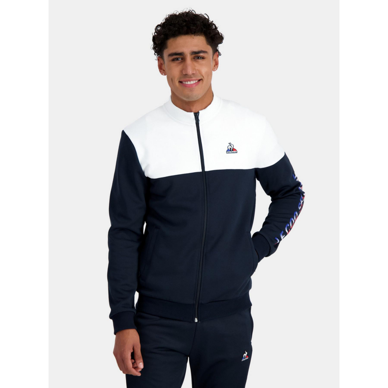 Gilet tri bleu marine blanc homme - Le Coq Sportif