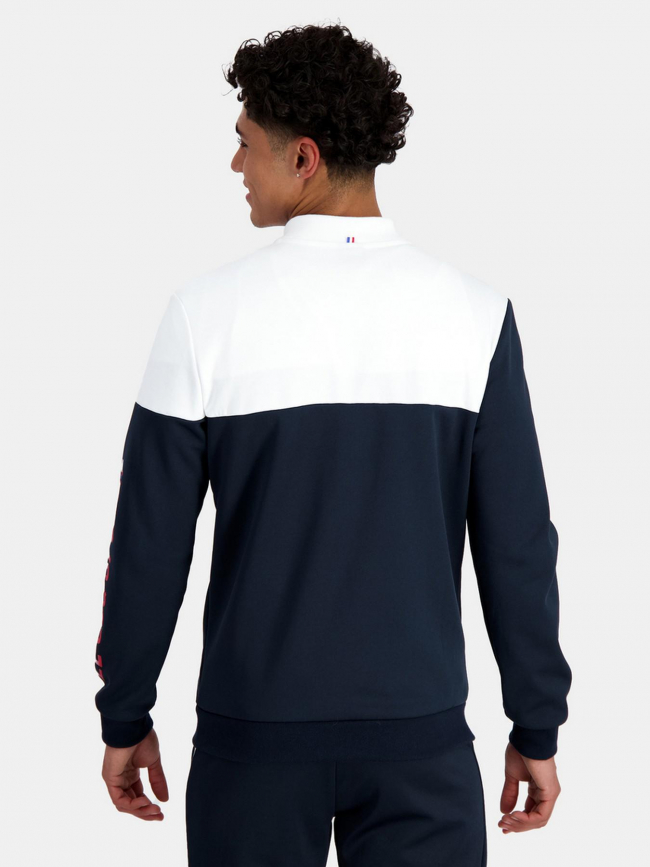 Gilet tri bleu marine blanc homme - Le Coq Sportif