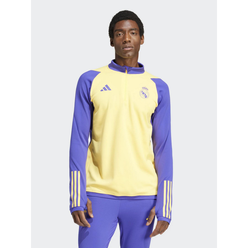 Sweat de football real madrid orange/violet homme - Adidas