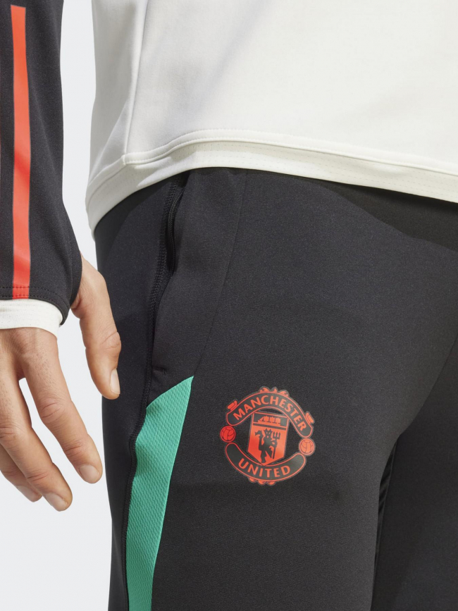 Jogging de football manchester united noir vert homme - Adidas