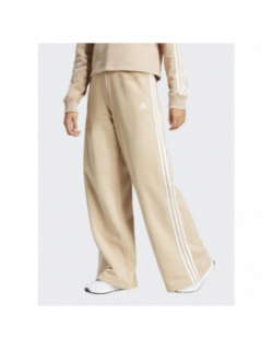 Jogging wide beige femme - Adidas