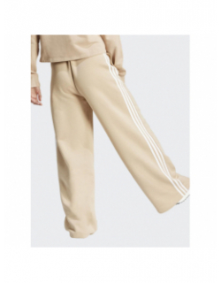 Jogging wide beige femme - Adidas