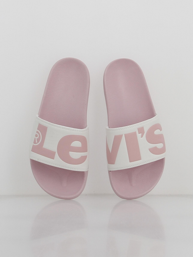 Claquettes june rose/blanc femme - Levi's