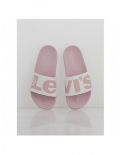 Claquettes june rose/blanc femme - Levi's