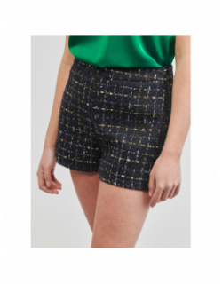Short en tweed steffi noir femme - Only