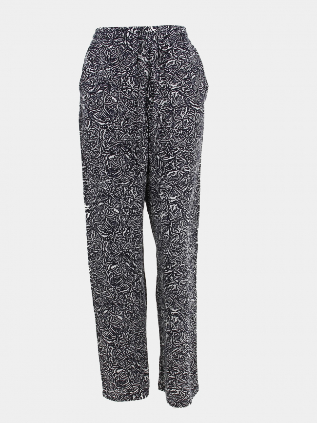 Pantalon fluide silia floral bleu marine femme - Teddy Smith