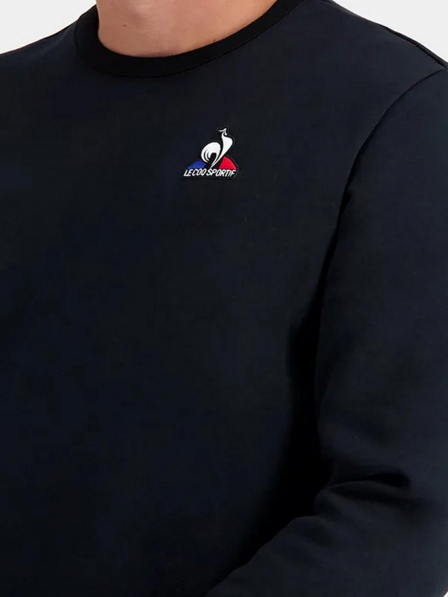 Sweat essential crew n4 noir homme - Le Coq Sportif