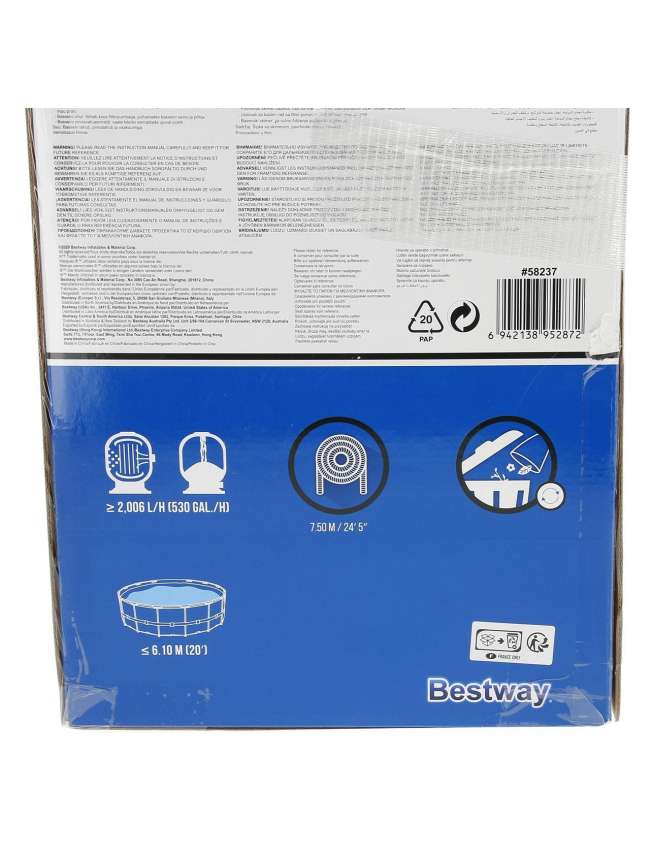 Ensemble de nettoyage haut de gamme pour piscines de la marque Bestway