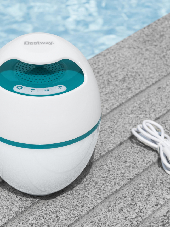 Enceinte bluetooth led flottante piscine musicwave - Bestway