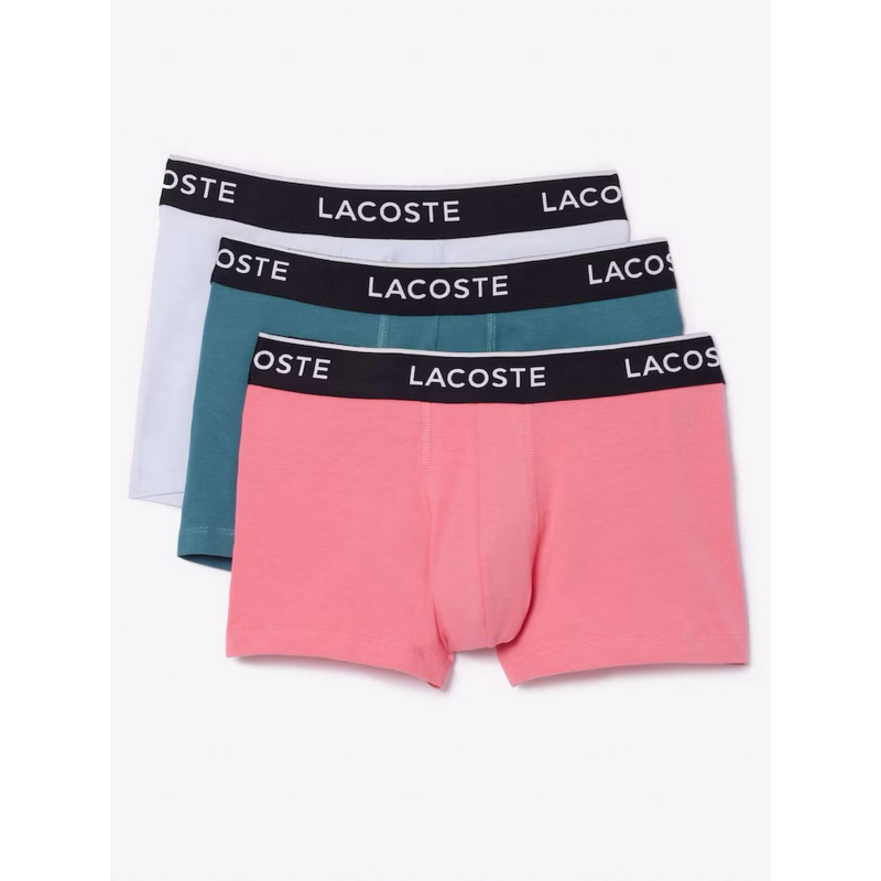 Lot de 3 boxers underwear trunk trois couleurs homme - Lacoste