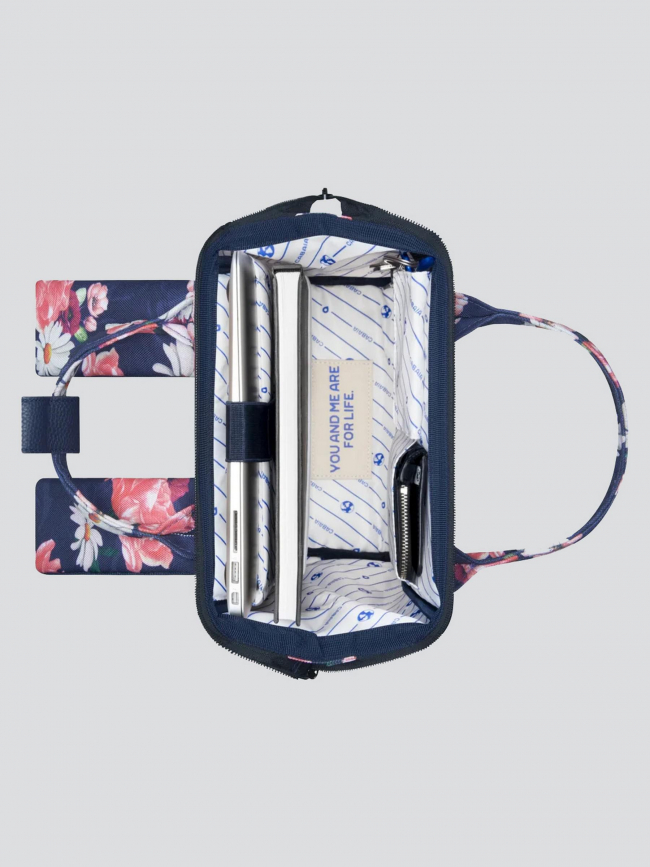 Sac à dos medium adventurer osaka bleu rose - Cabaïa