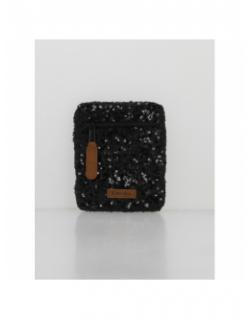 Pochette mini sac à dos S sequins rue des rennes noir - Cabaïa