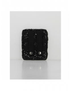 Pochette mini sac à dos S sequins rue des rennes noir - Cabaïa