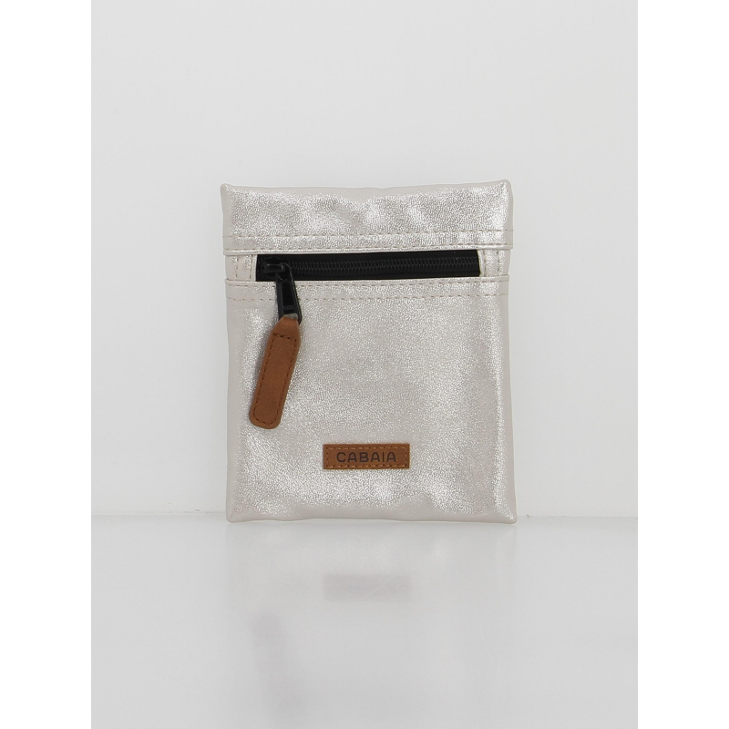 Pochette mini sac à dos S iridescent diamond argent - Cabaïa