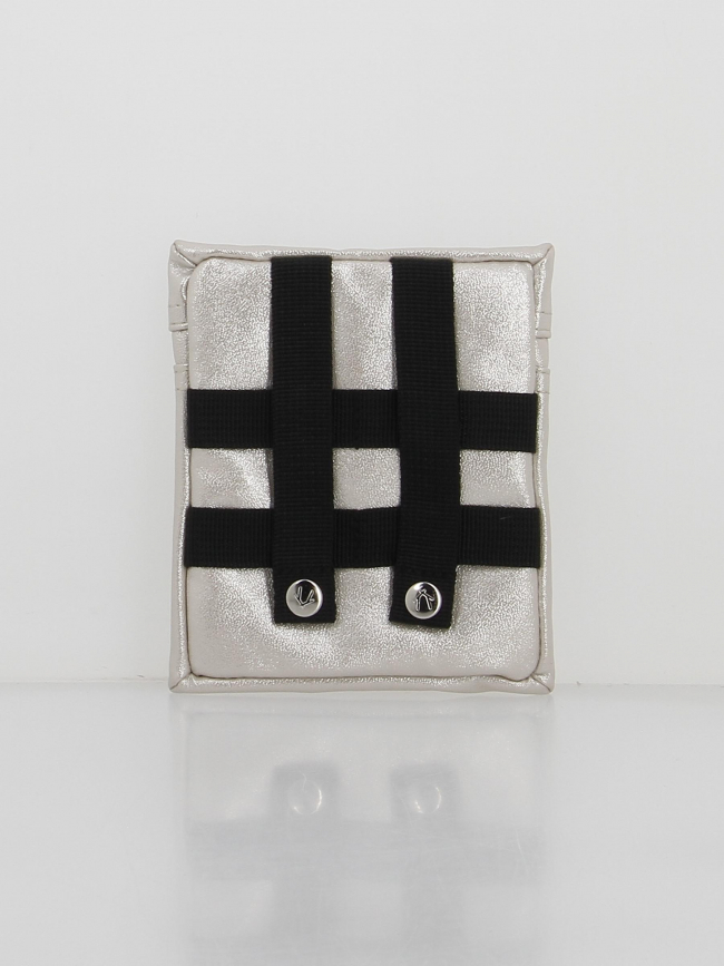 Pochette mini sac à dos S iridescent diamond argent - Cabaïa