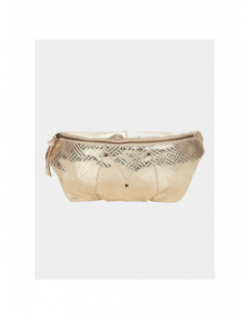 Sac banane en cuir milla doré femme - Pieces