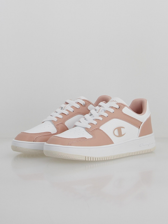 Baskets rebound 2.0 bicolore rose blanc femme - Champion