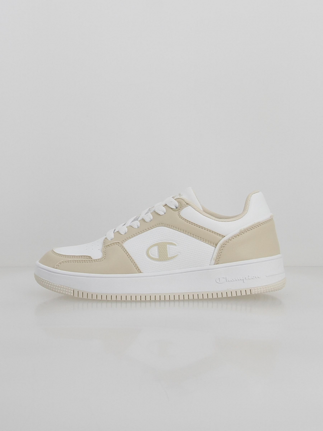 Baskets rebound 2.0 bicolore beige blanc femme - Champion