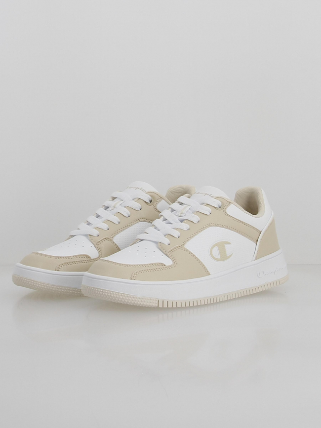 Baskets rebound 2.0 bicolore beige blanc femme - Champion