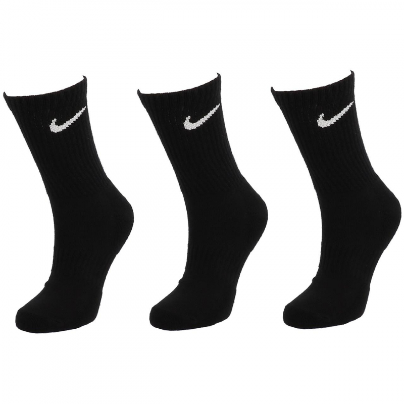 Pack 3 paires de chaussettes crew everyday noir - Nike