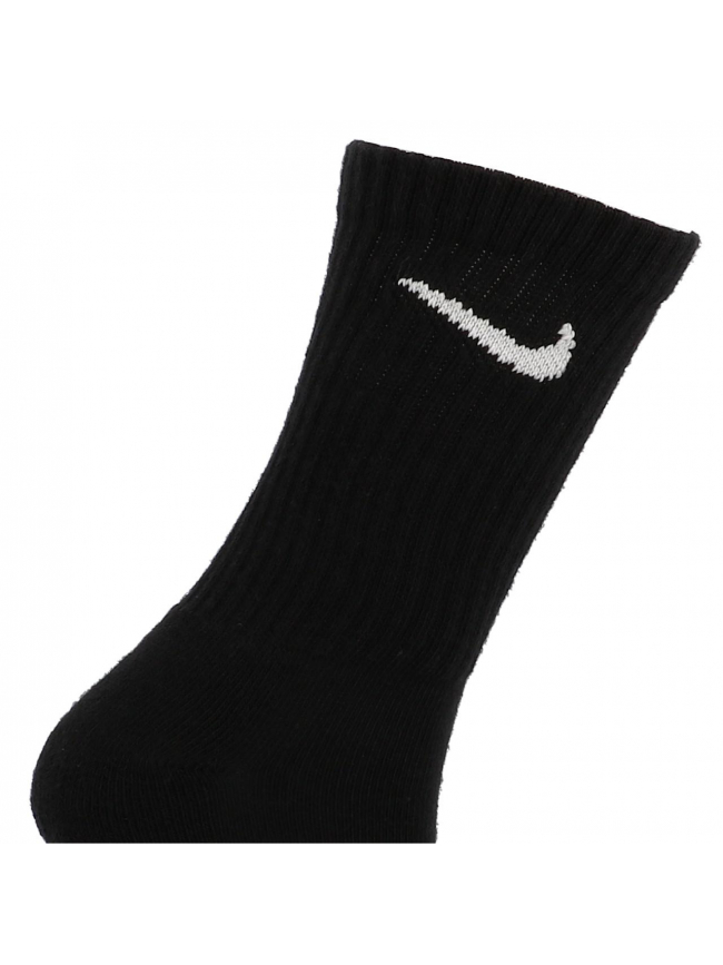 Pack 3 paires de chaussettes crew everyday noir - Nike