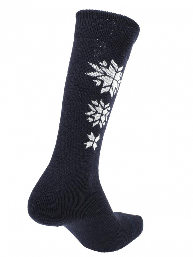 Chaussettes de ski mi bas étoile bleu marine - Perrin