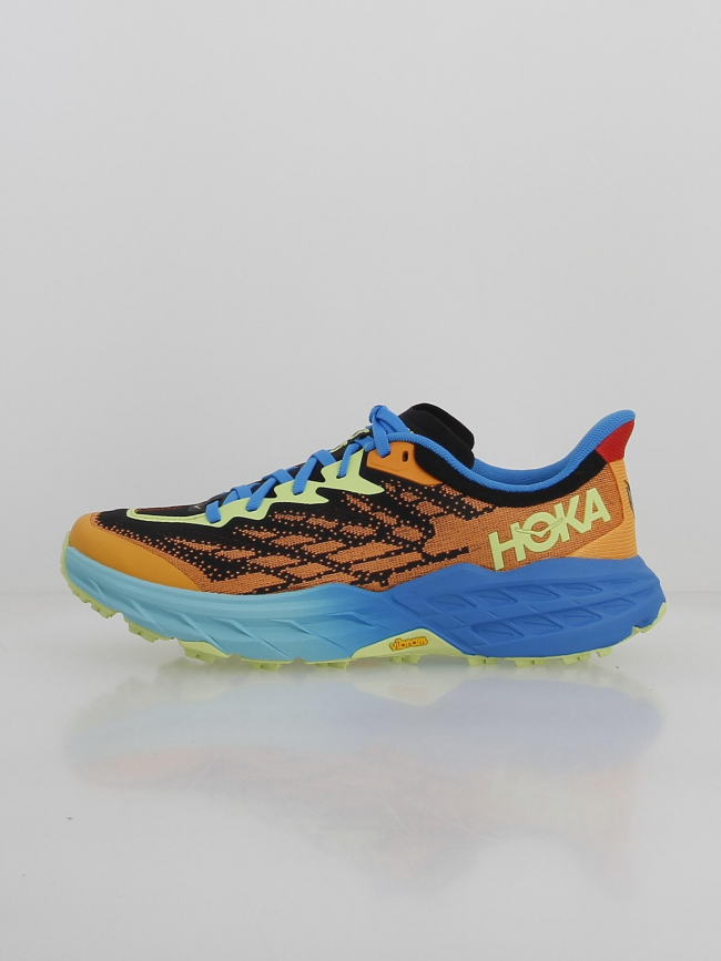 Chaussures de trail speedgoat 5 bleu orange homme - Hoka