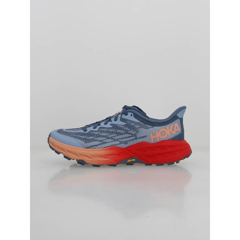 Chaussures de trail speedgoat 5 bleu rouge femme - Hoka