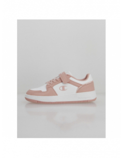 Baskets à scratch rebound 2.0 rose blanc fille - Champion