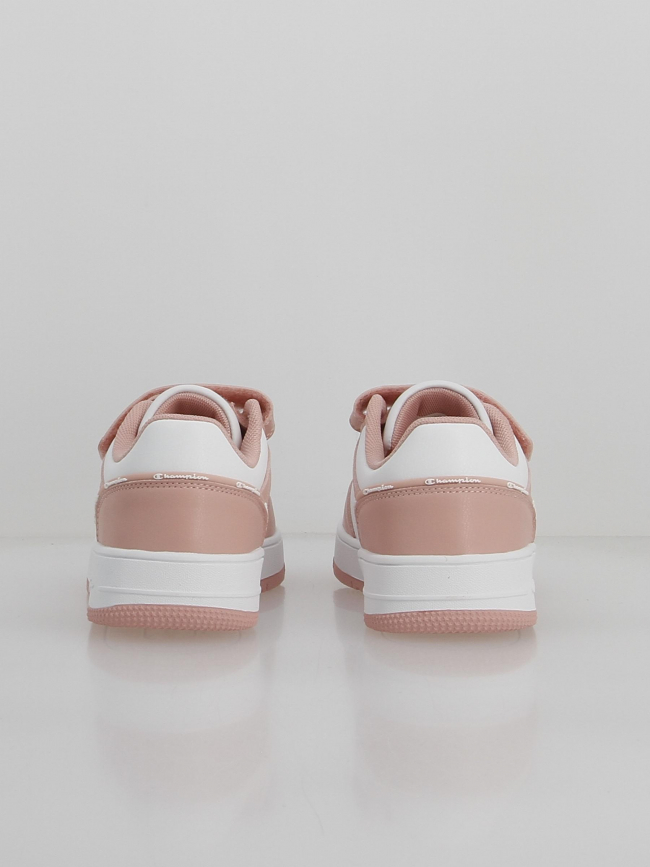 Baskets à scratch rebound 2.0 rose blanc fille - Champion