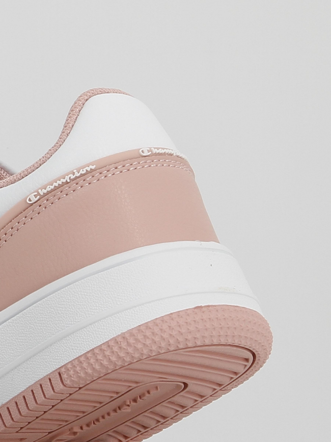 Baskets à scratch rebound 2.0 rose blanc fille - Champion