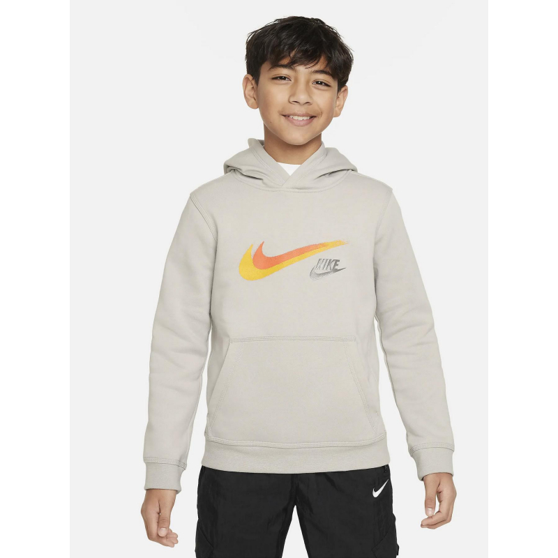 Sweat à capuche sportswear swoosh bleu enfant - Nike