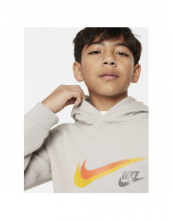 Sweat à capuche sportswear swoosh bleu enfant - Nike