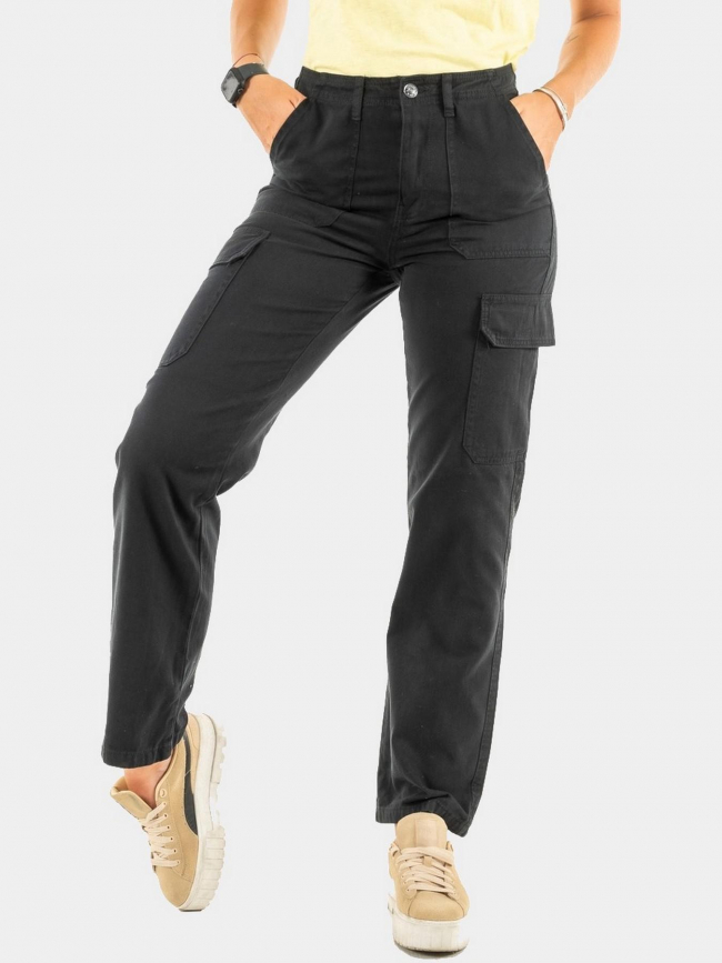 Pantalon cargo malfy noir femme - Only