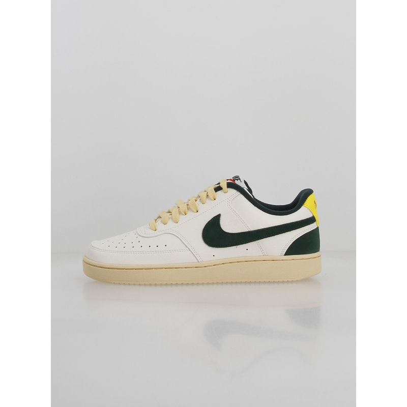 Baskets court vision blanc vert homme - Nike